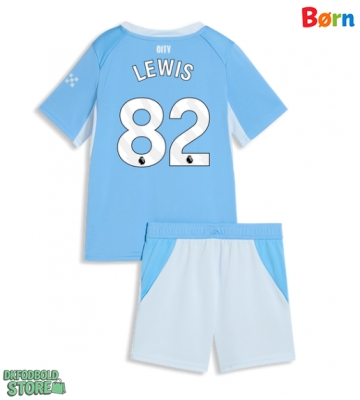 Manchester City Rico Lewis #82 Replika Babytøj Hjemmebanesæt Børn 2026-27 Kortærmet (+ Korte bukser)